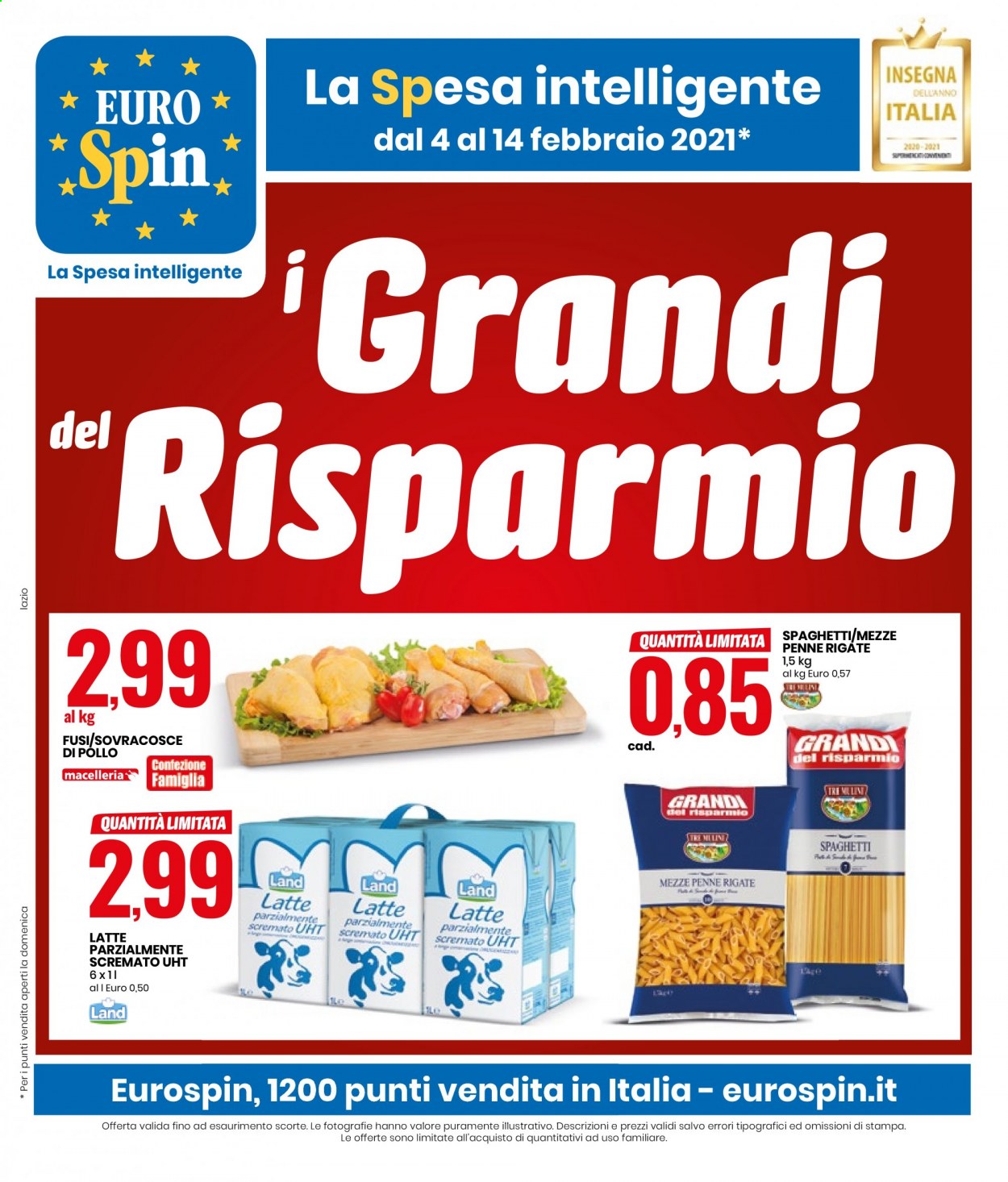 Volantino EuroSpin - 4/2/2021 - 14/2/2021. Pagina 1