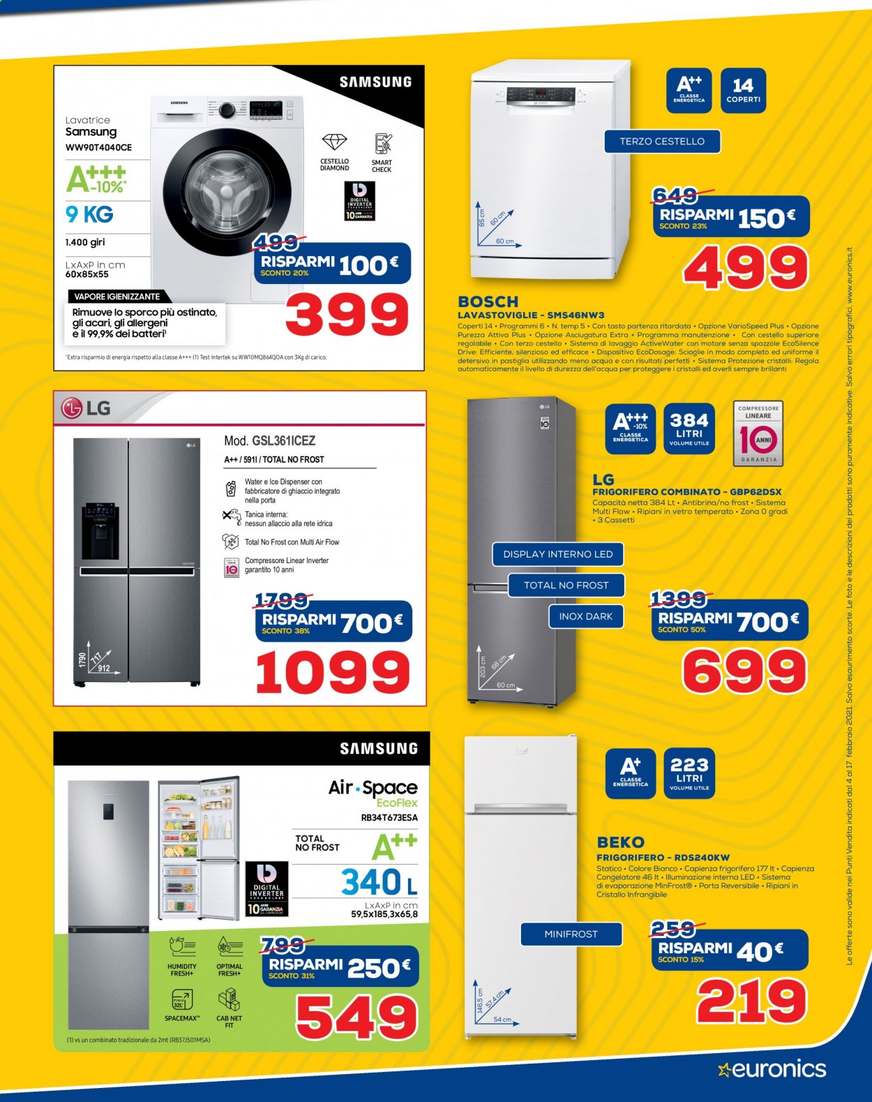 Volantino Euronics - 4/2/2021 - 17/2/2021. Pagina 17