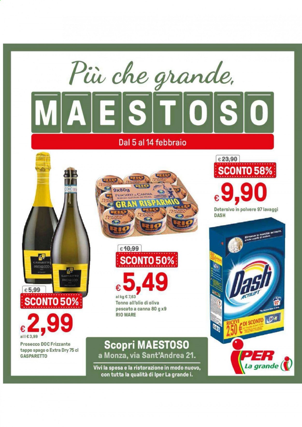 Volantino Iper, La grande i - 5/2/2021 - 14/2/2021. Pagina 1