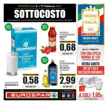 Volantino Eurospar - 8.2.2021 - 17.2.2021.