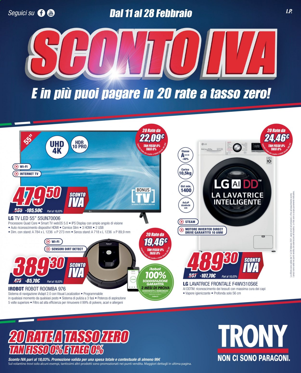 Volantino Trony - 11/2/2021 - 28/2/2021. Pagina 1
