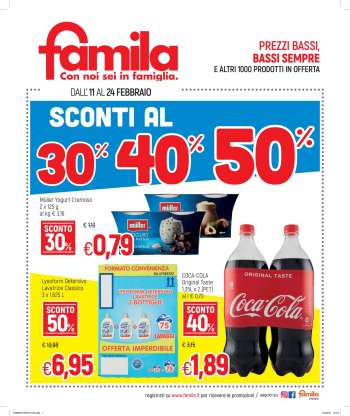 Volantino Famila - 11.2.2021 - 24.2.2021.