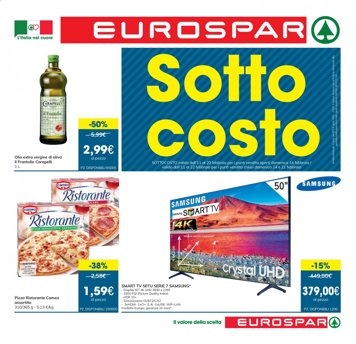 Volantino Eurospar - 11/2/2021 - 24/2/2021. Pagina 1