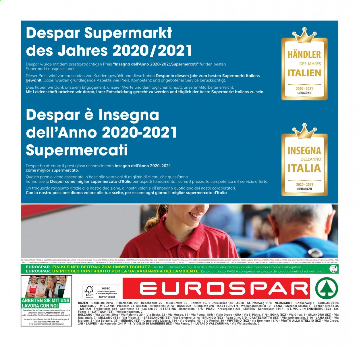Volantino Eurospar - 11/2/2021 - 20/2/2021. Pagina 32