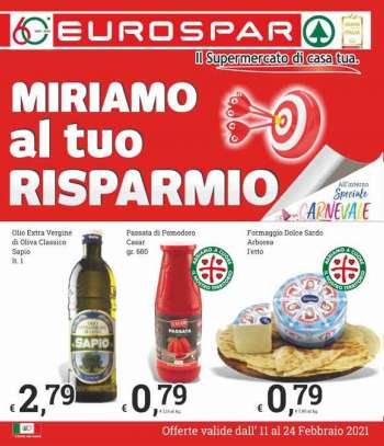 Volantino Eurospar - 11.2.2021 - 24.2.2021.