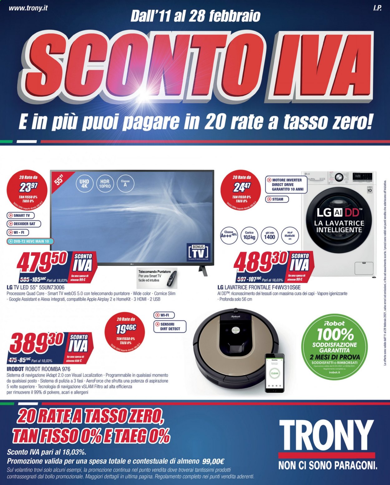 Volantino Trony - 11/2/2021 - 28/2/2021. Pagina 1