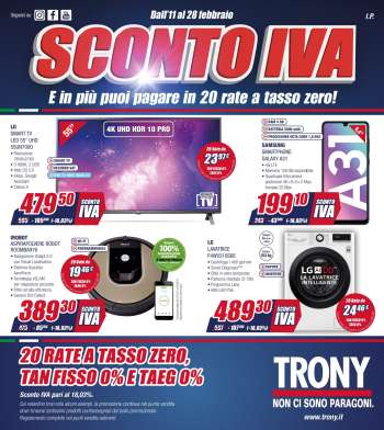 Volantino Trony - 11.2.2021 - 28.2.2021.