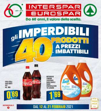 Volantino Eurospar - 12.2.2021 - 21.2.2021.