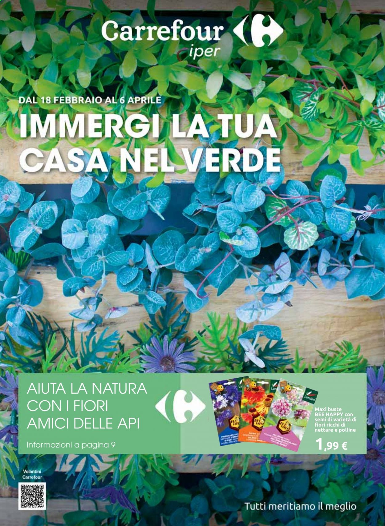 Volantino Carrefour - 18/2/2021 - 6/4/2021. Pagina 1