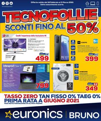 Volantino Euronics - 18.2.2021 - 3.3.2021.