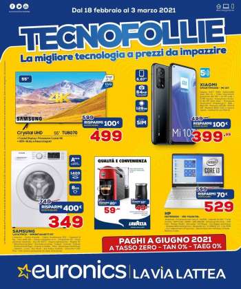 Volantino Euronics - 18.2.2021 - 3.3.2021.