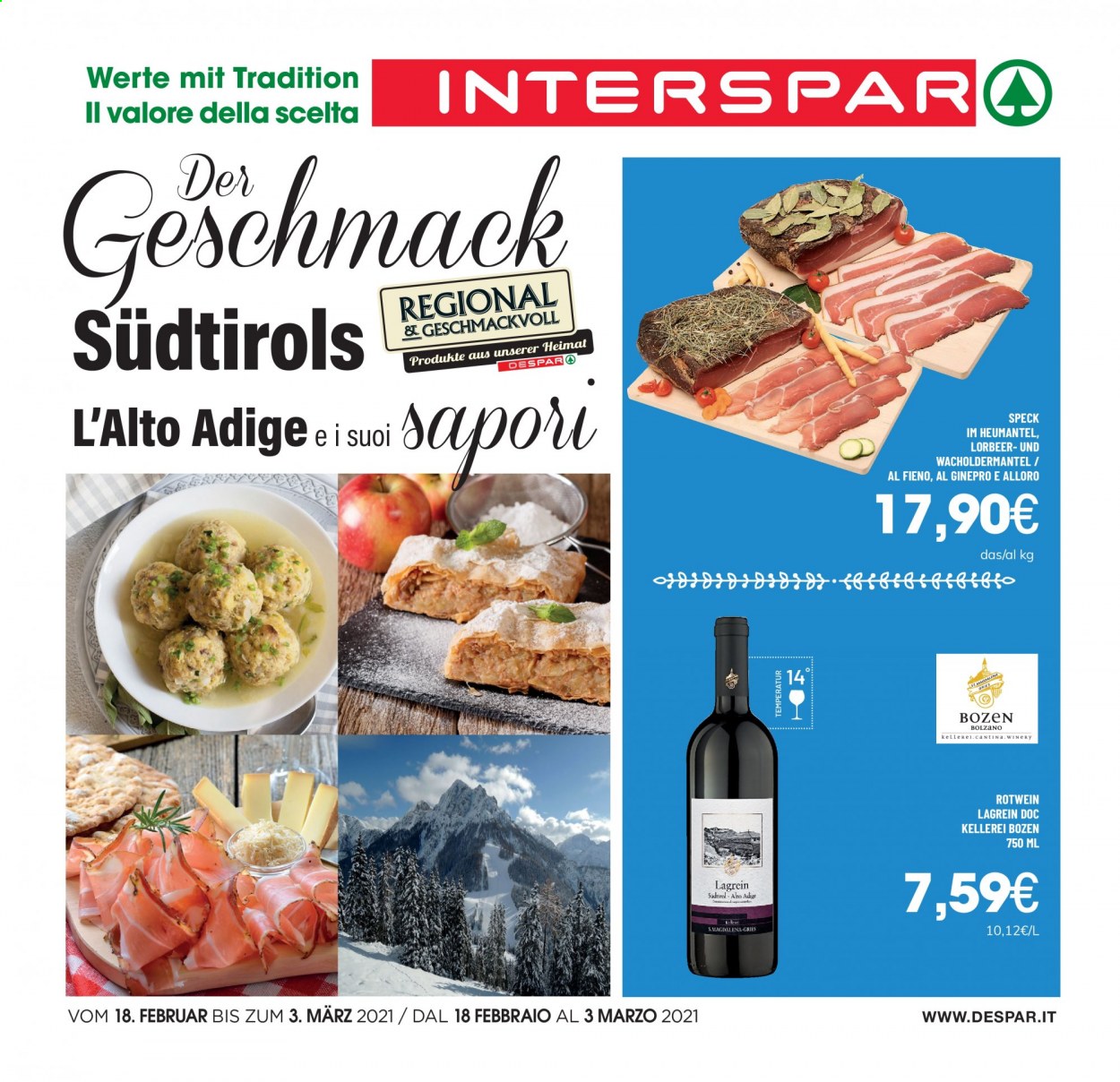 Volantino Interspar - 18/2/2021 - 3/3/2021. Pagina 1