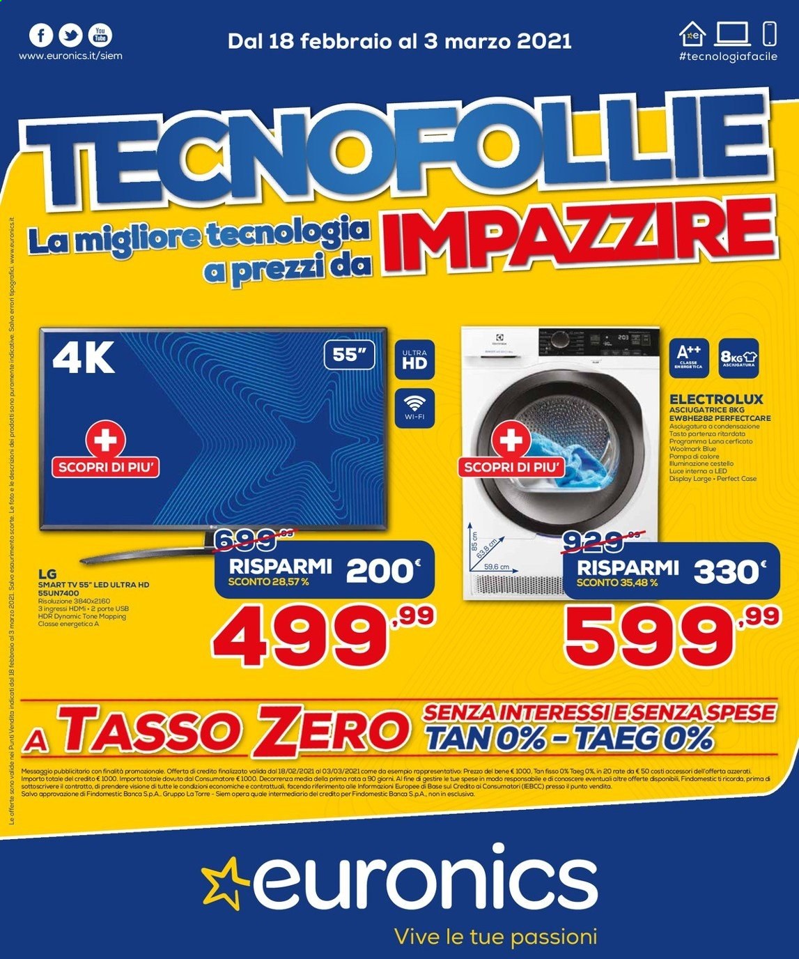 Volantino Euronics - 18/2/2021 - 3/3/2021. Pagina 1