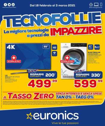 Volantino Euronics - 18.2.2021 - 3.3.2021.