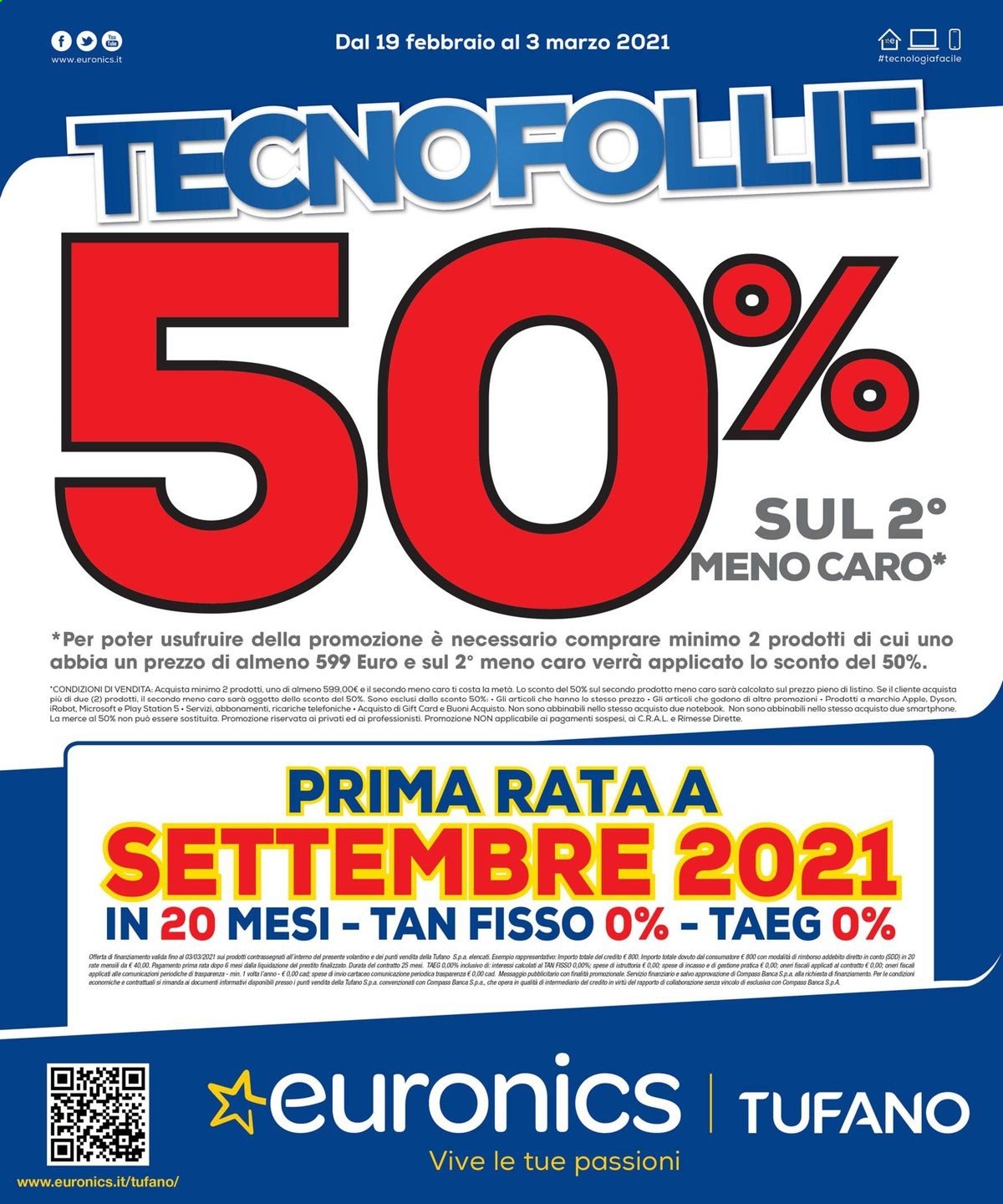 Volantino Euronics - 19/2/2021 - 3/3/2021. Pagina 1