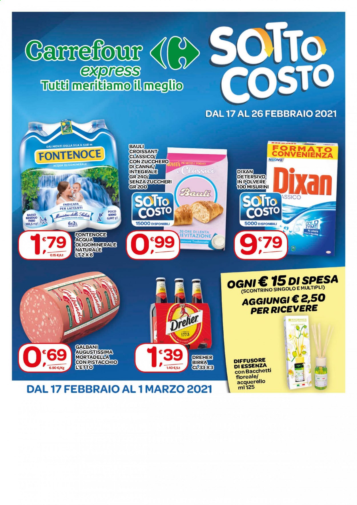 Volantino Carrefour - 17/2/2021 - 26/2/2021. Pagina 1