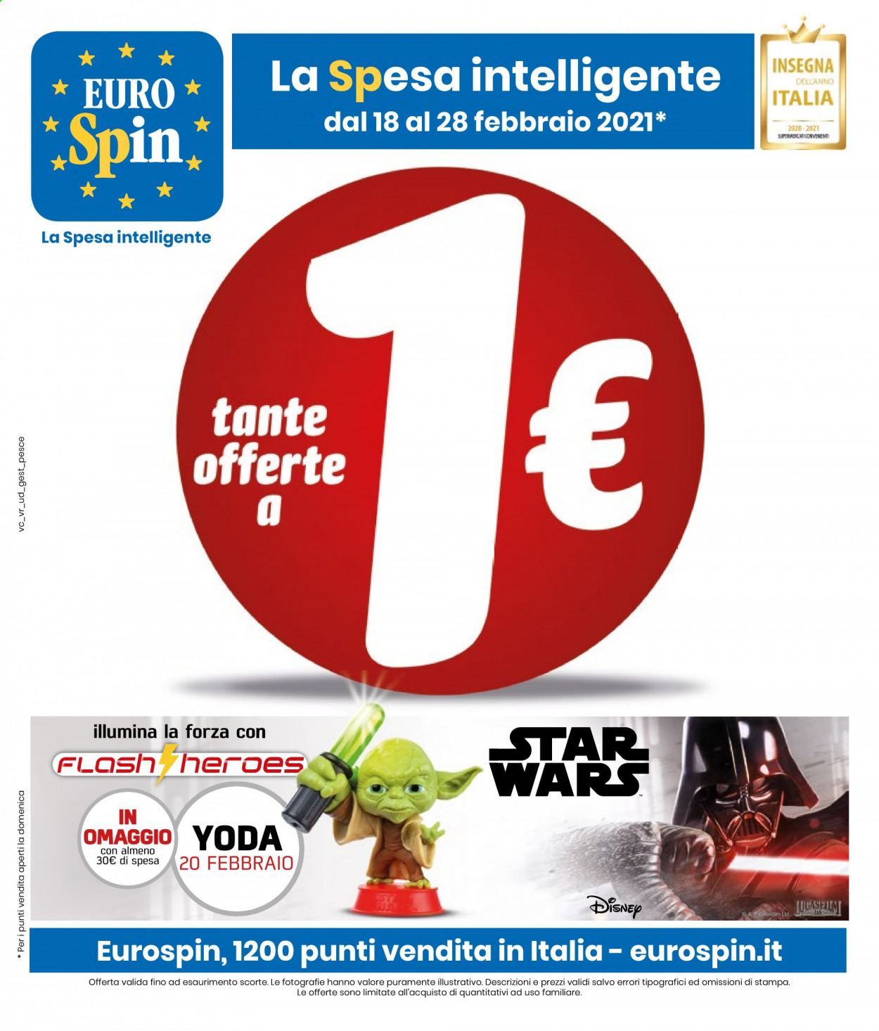 Volantino EuroSpin - 18/2/2021 - 28/2/2021. Pagina 1