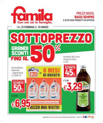Volantino Famila - 25.2.2021 - 10.3.2021.