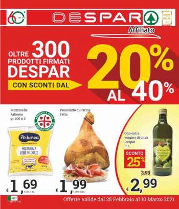 Volantino Despar - 25.2.2021 - 10.3.2021.