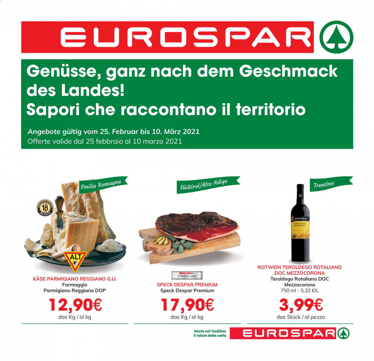 Volantino Eurospar - 25/2/2021 - 10/3/2021. Pagina 1
