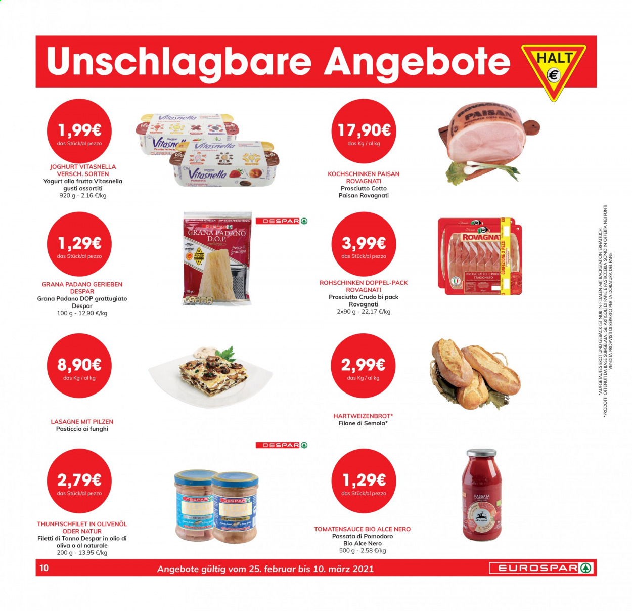 Volantino Eurospar - 25/2/2021 - 10/3/2021. Pagina 10