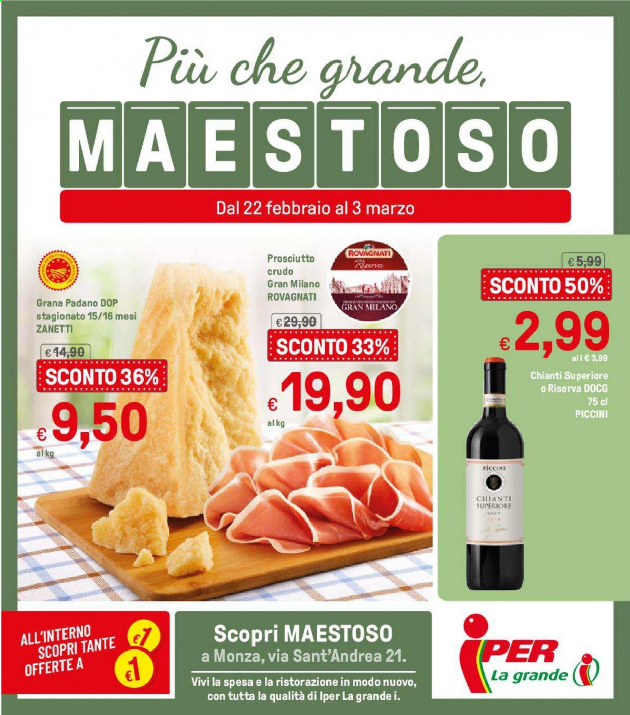 Volantino Iper, La grande i - 22/2/2021 - 3/3/2021. Pagina 1