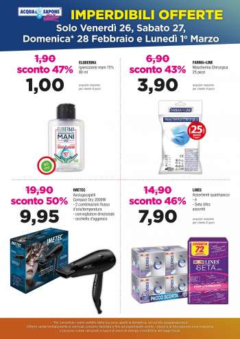 Volantino Acqua & Sapone - 26.2.2021 - 1.3.2021.