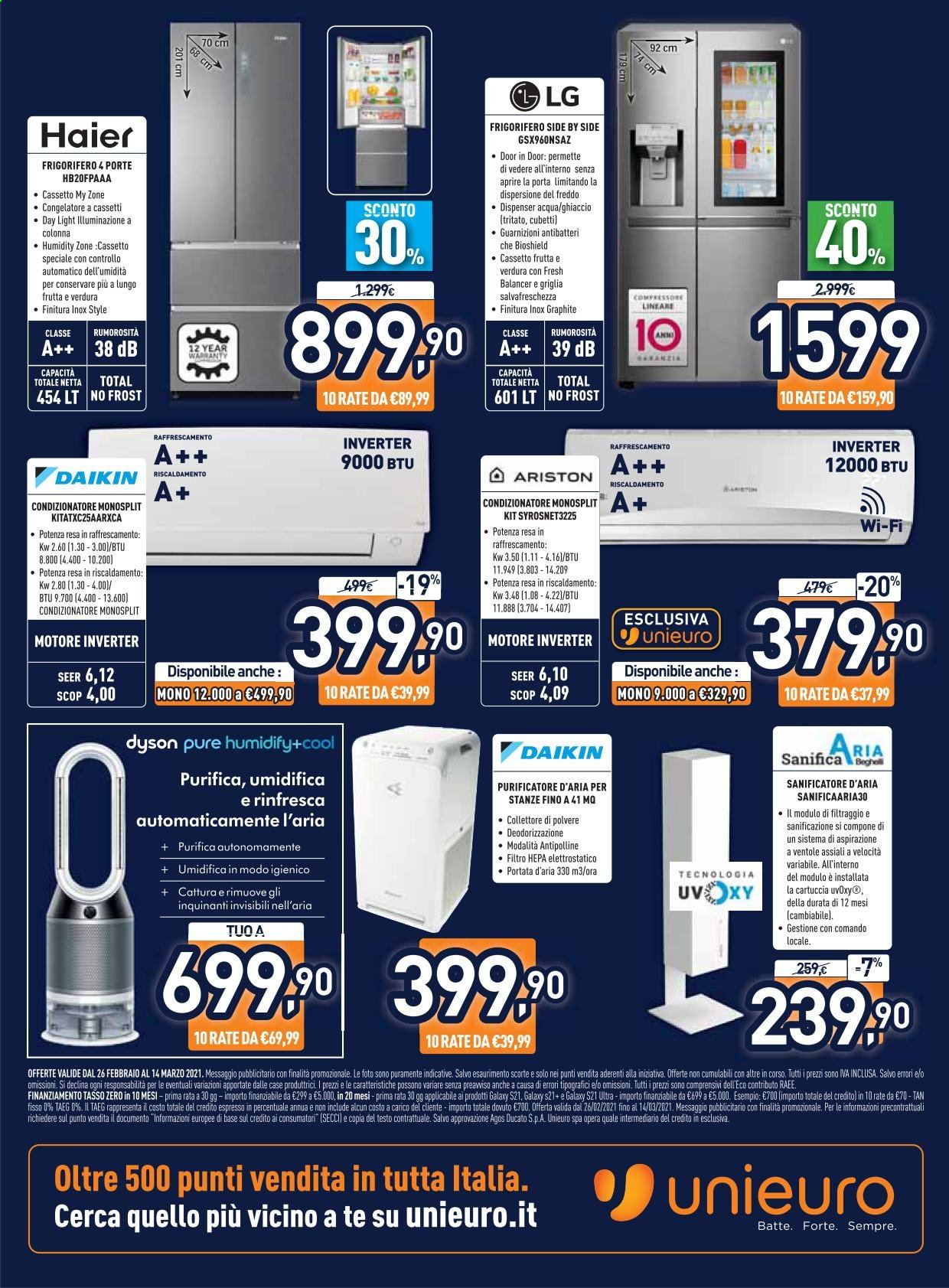 Volantino Unieuro - 26/2/2021 - 14/3/2021. Pagina 23