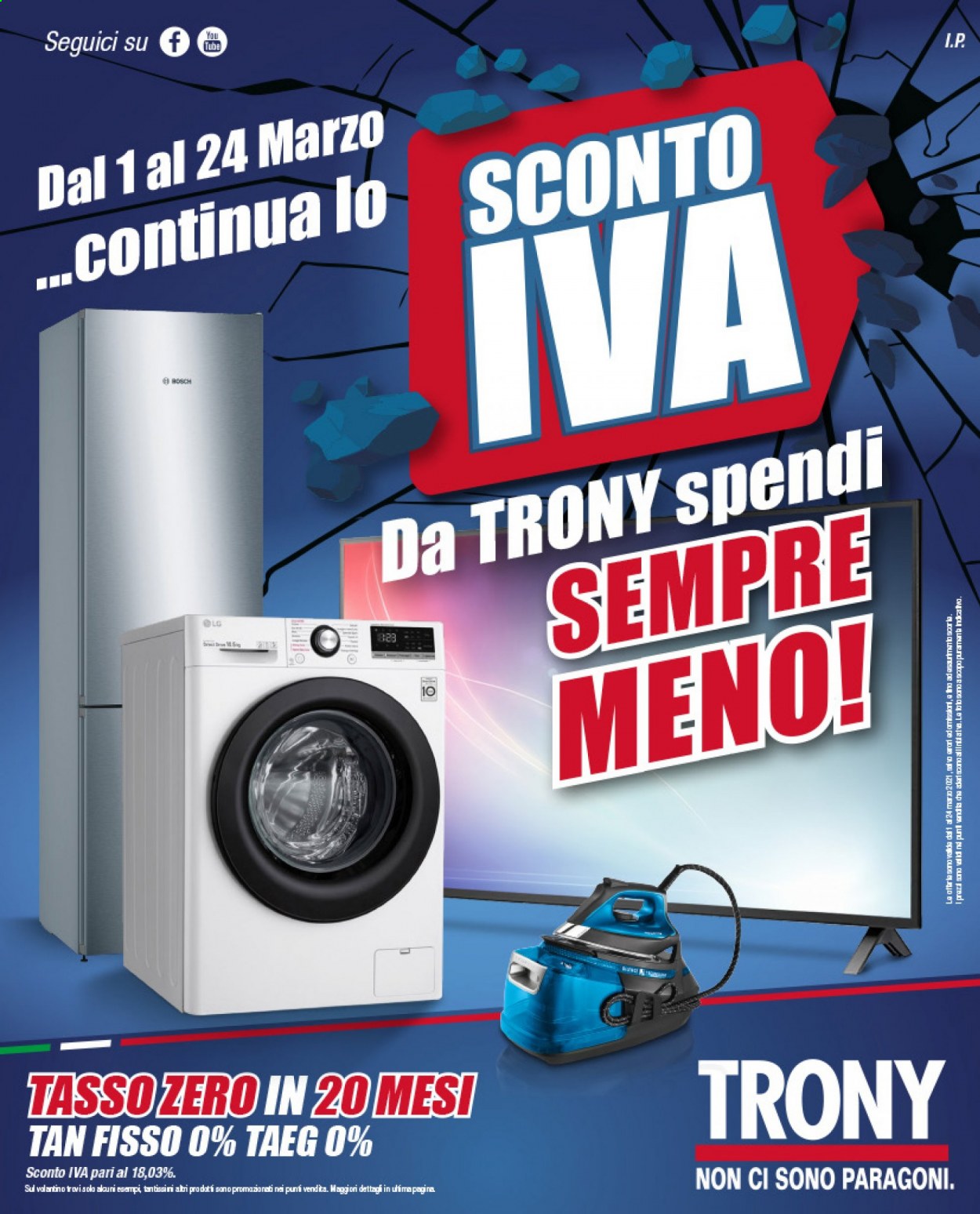 Volantino Trony - 1/3/2021 - 24/3/2021. Pagina 1