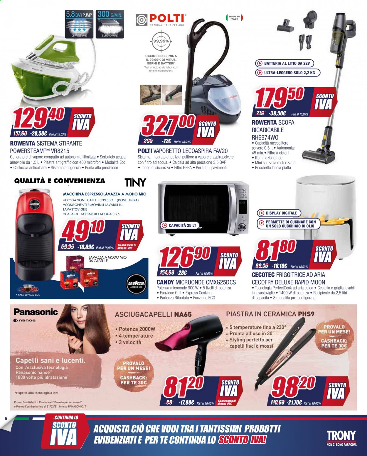 Volantino Trony - 1/3/2021 - 24/3/2021. Pagina 8