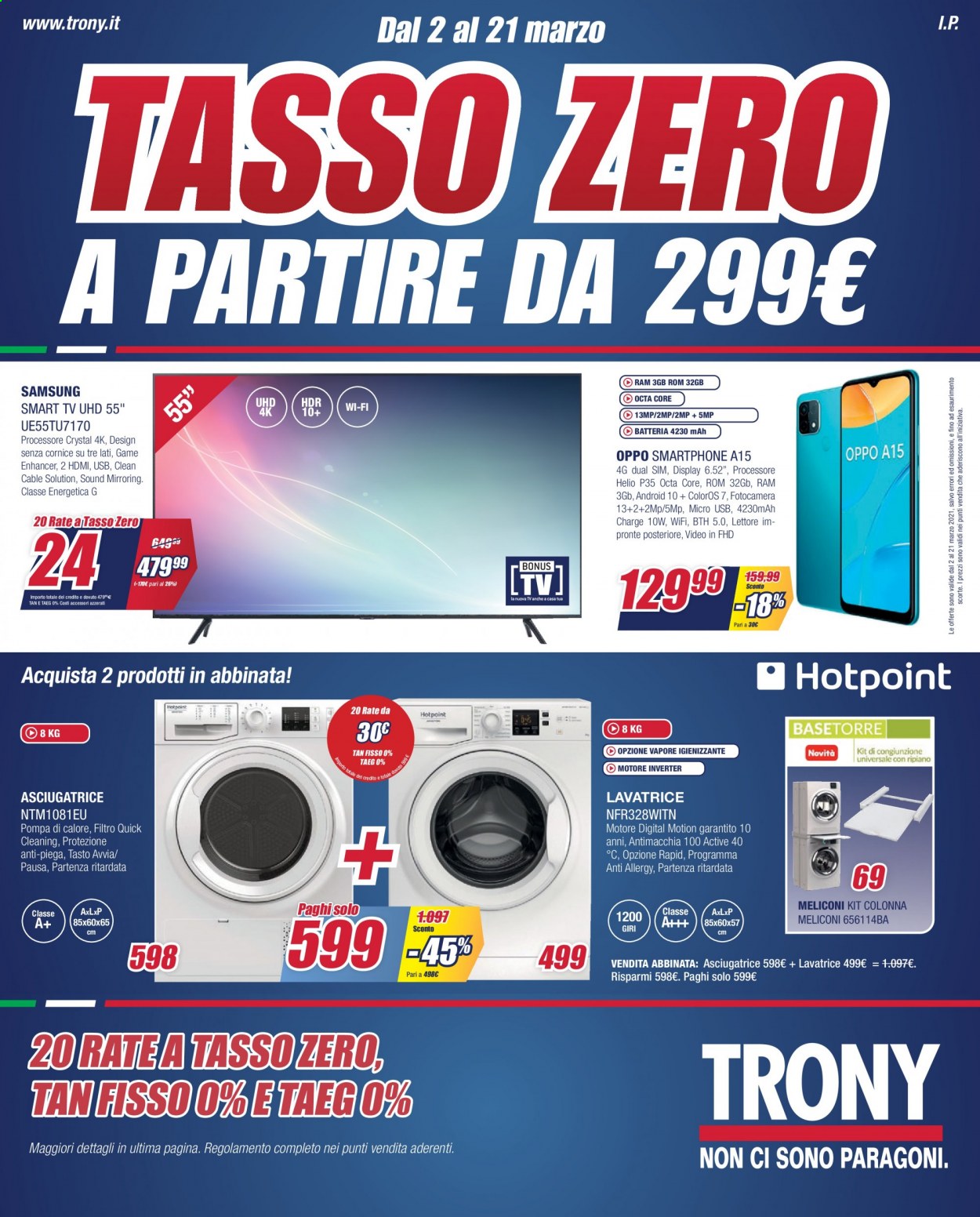 Volantino Trony - 2/3/2021 - 21/3/2021. Pagina 1