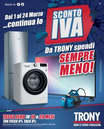 Volantino Trony - 1.3.2021 - 24.3.2021.