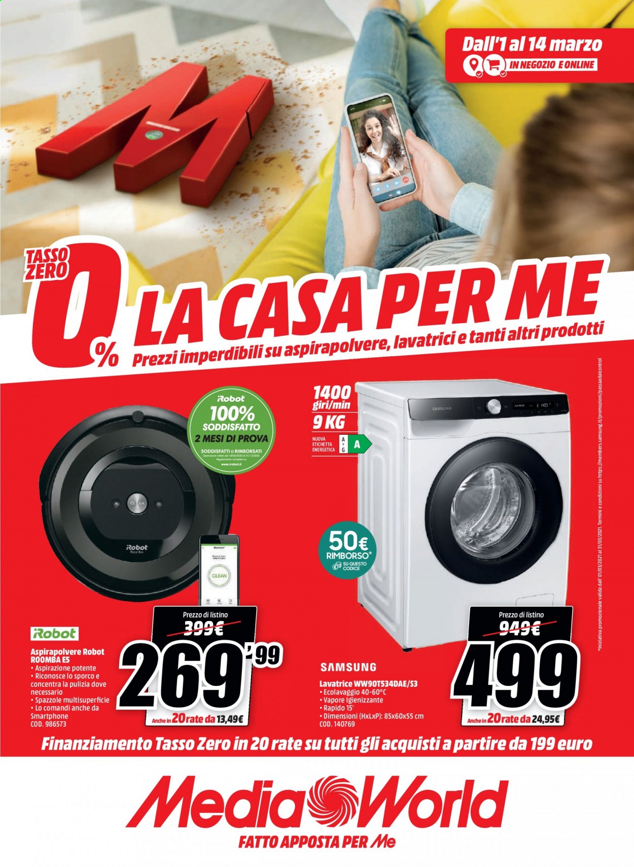 Volantino MediaWorld - 1/3/2021 - 14/3/2021. Pagina 1
