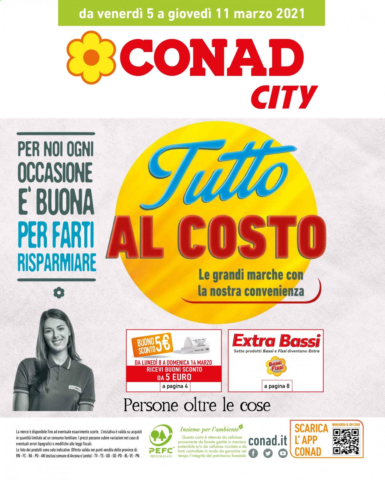thumbnail - Volantino Conad - 5/3/2021 - 11/3/2021 - Prodotti in offerta - televisore. Pagina 1.