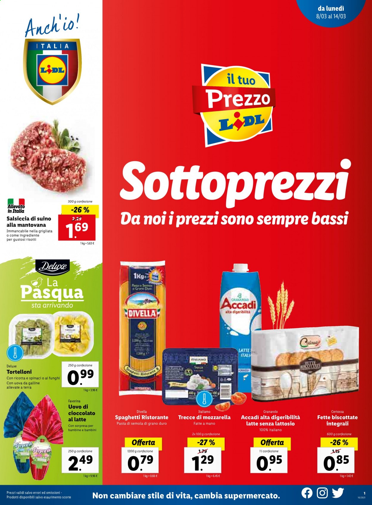 Volantino Lidl - 8/3/2021 - 14/3/2021. Pagina 1