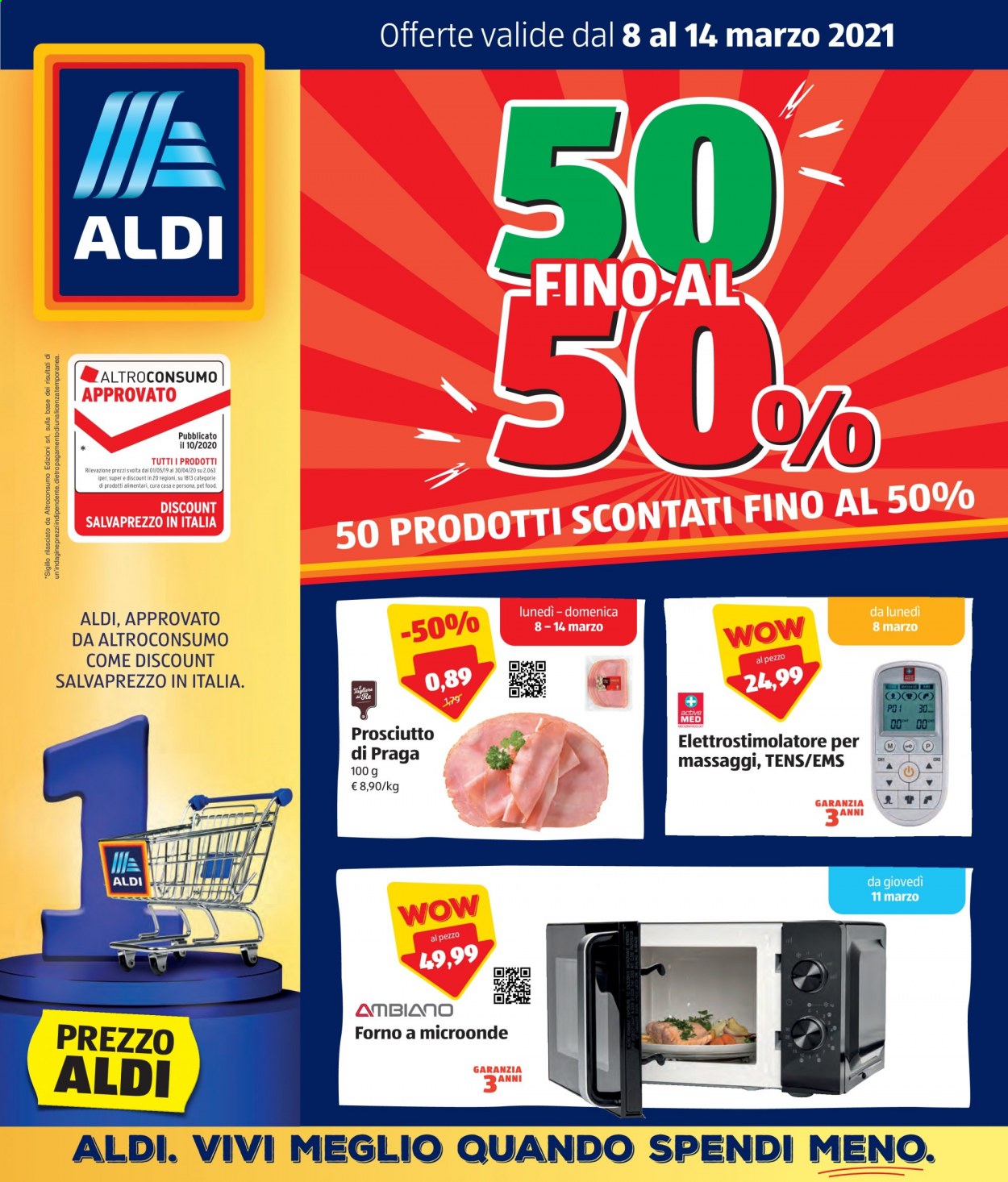 Volantino Aldi - 8/3/2021 - 14/3/2021. Pagina 1