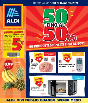 Volantino Aldi - 8.3.2021 - 14.3.2021.