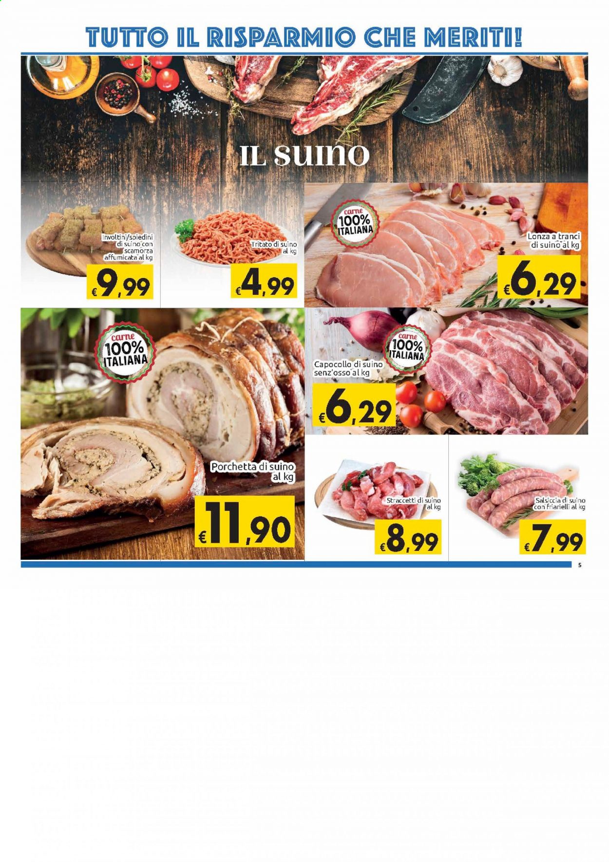 Volantino Carrefour - 2/3/2021 - 14/3/2021 - Prodotti in offerta - friarielli, salsiccia, capocollo, scamorza. Pagina 5.