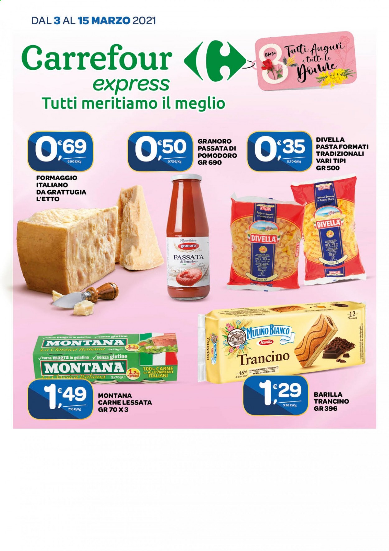 Volantino Carrefour - 3/3/2021 - 15/3/2021. Pagina 1