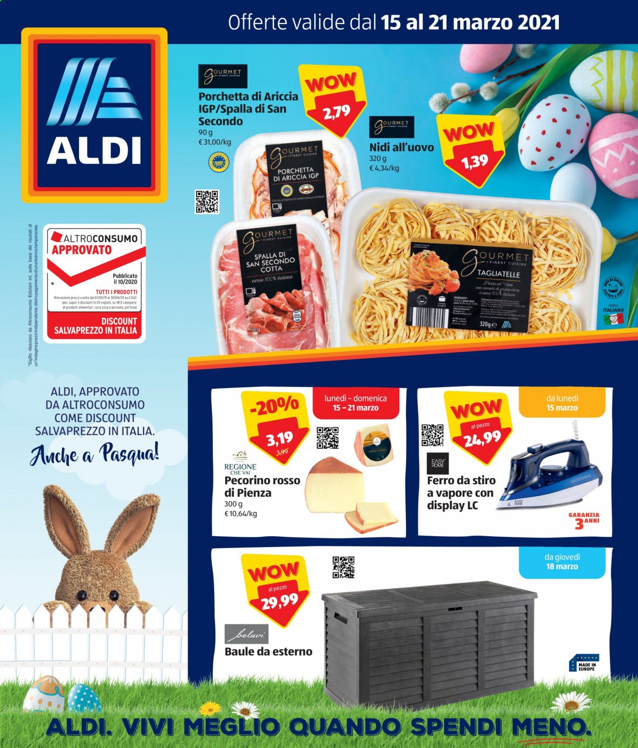 Volantino Aldi - 15/3/2021 - 21/3/2021. Pagina 1
