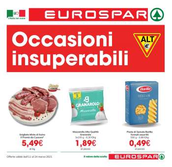 Volantino Eurospar - 11.3.2021 - 24.3.2021.