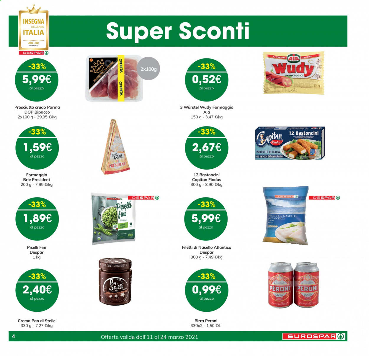 Volantino Eurospar - 11/3/2021 - 24/3/2021. Pagina 4