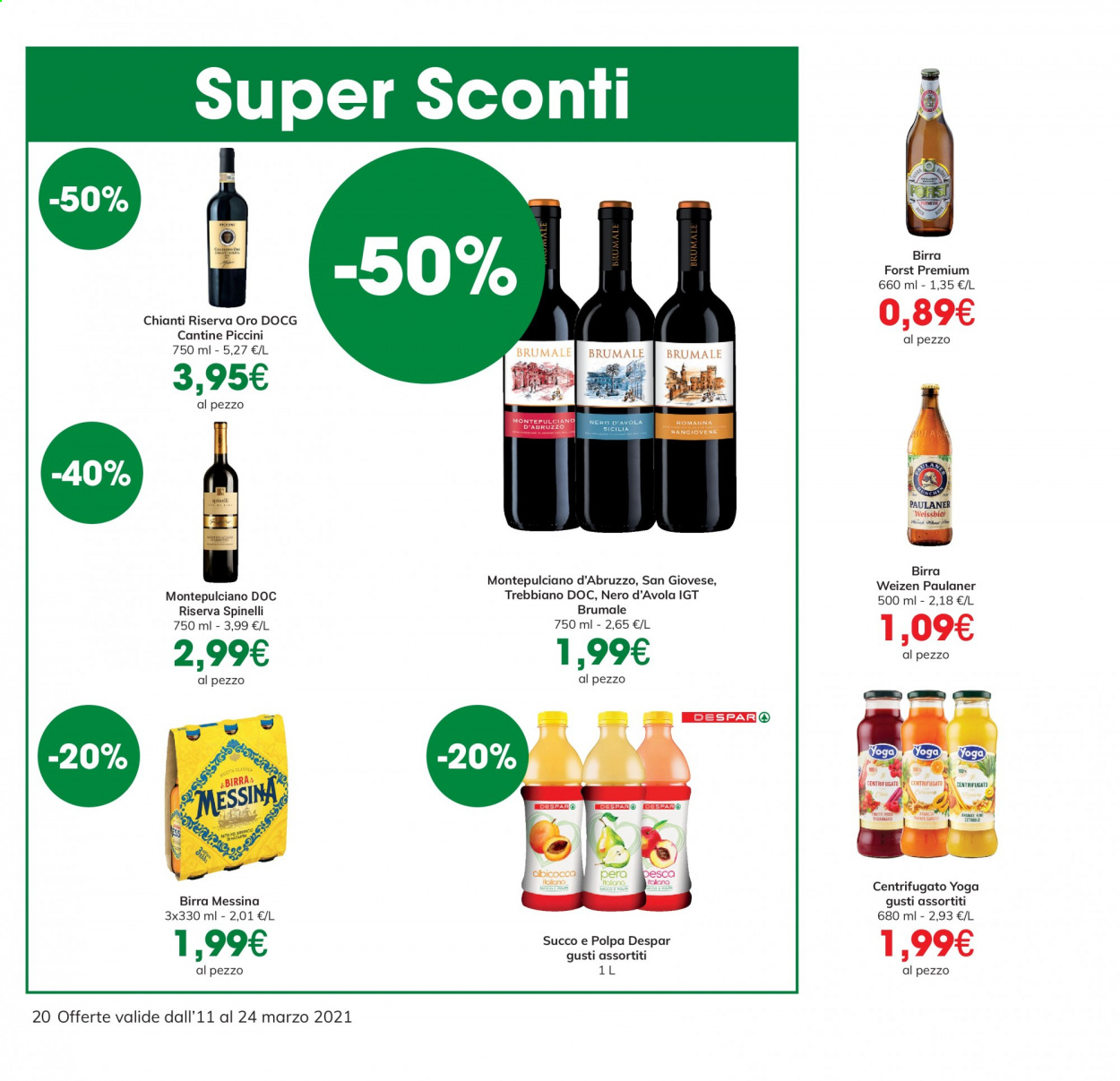 Volantino Eurospar - 11/3/2021 - 24/3/2021. Pagina 20