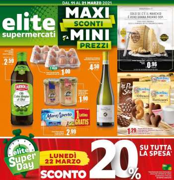 Volantino Elite Supermercati - 11.3.2021 - 21.3.2021.