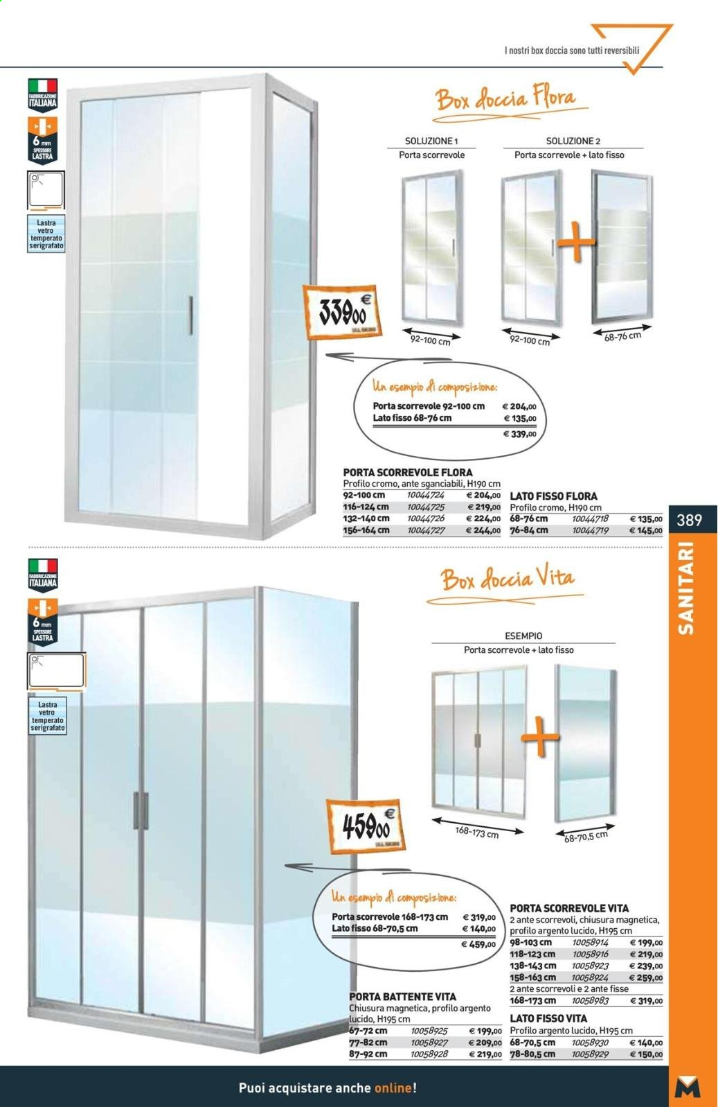 thumbnail - Volantino Tecnomat by Bricoman - Prodotti in offerta - box doccia, doccia, porta. Pagina 389.
