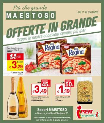 Volantino Iper, La grande i - 15.3.2021 - 25.3.2021.