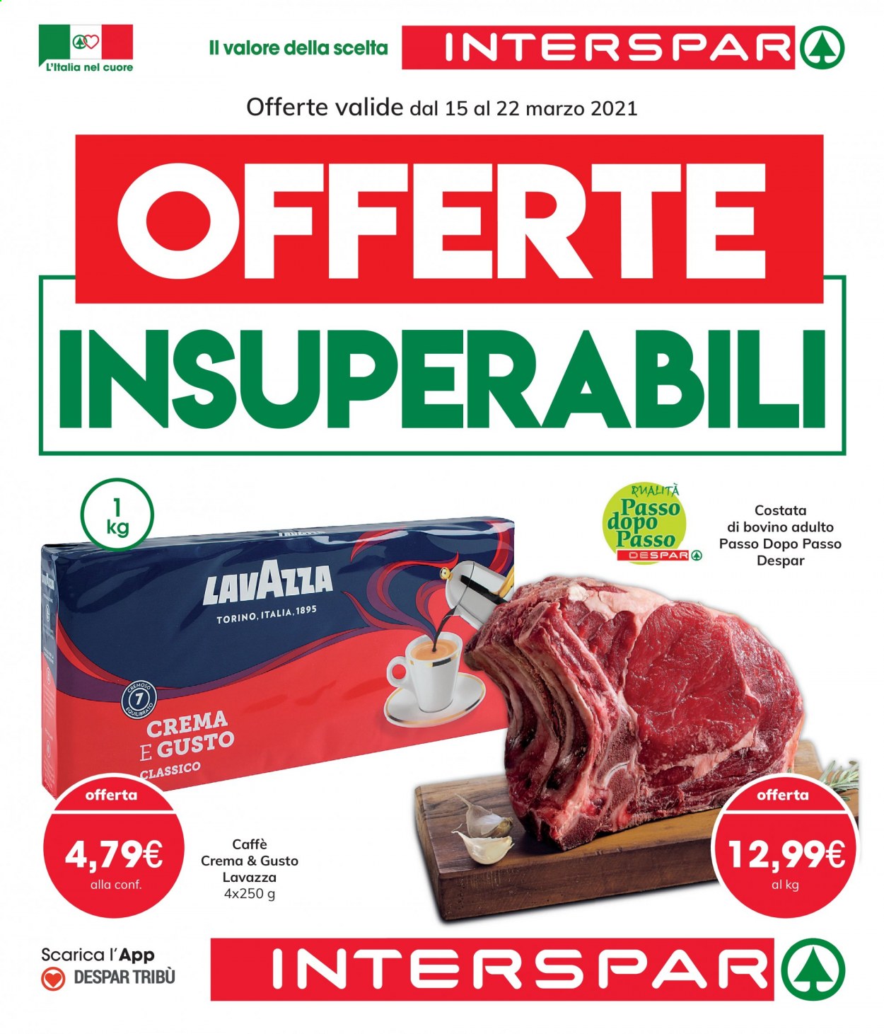 Volantino Interspar - 15/3/2021 - 22/3/2021. Pagina 1