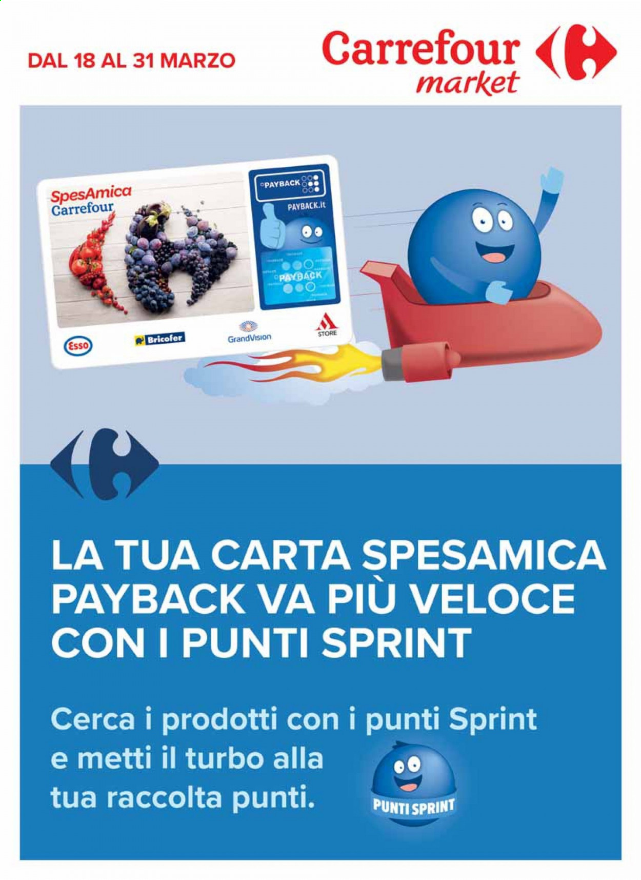 Volantino Carrefour - 18/3/2021 - 31/3/2021. Pagina 1