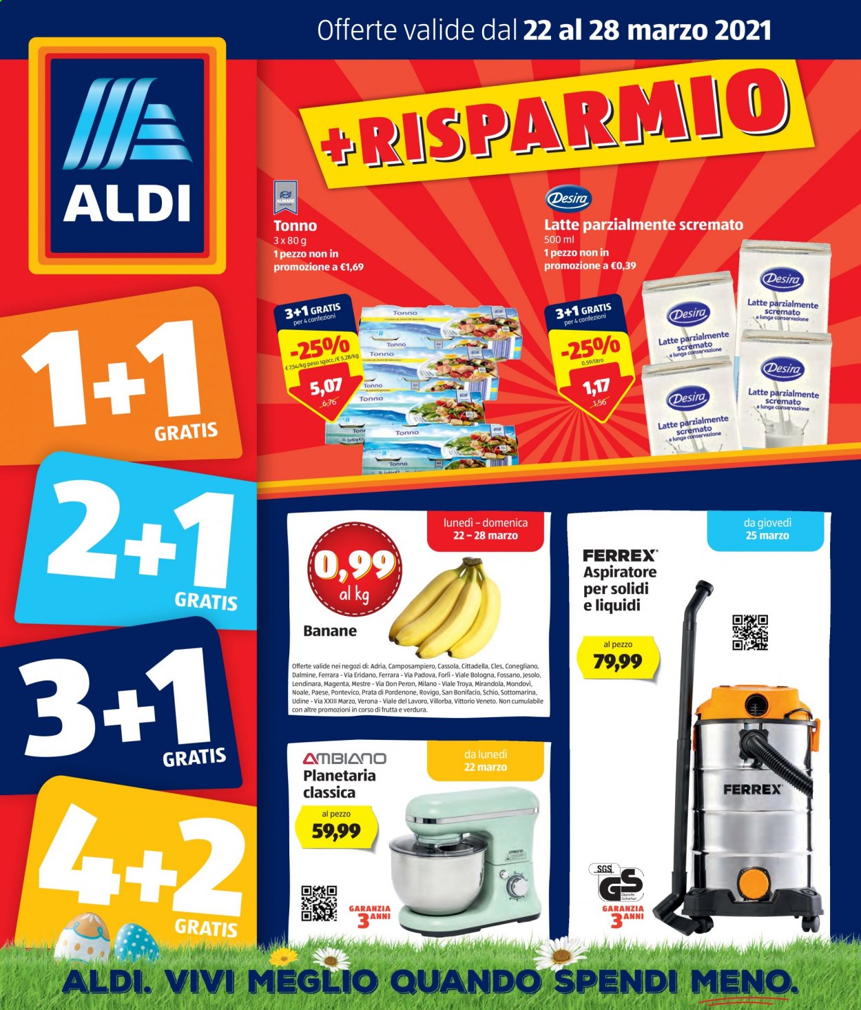 Volantino Aldi - 22/3/2021 - 28/3/2021. Pagina 1