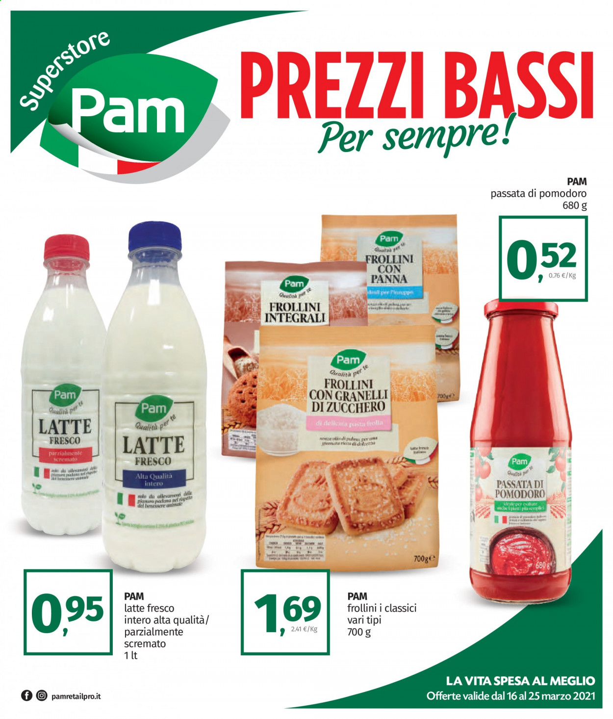 Volantino Pam Panorama - 16/3/2021 - 25/3/2021. Pagina 1